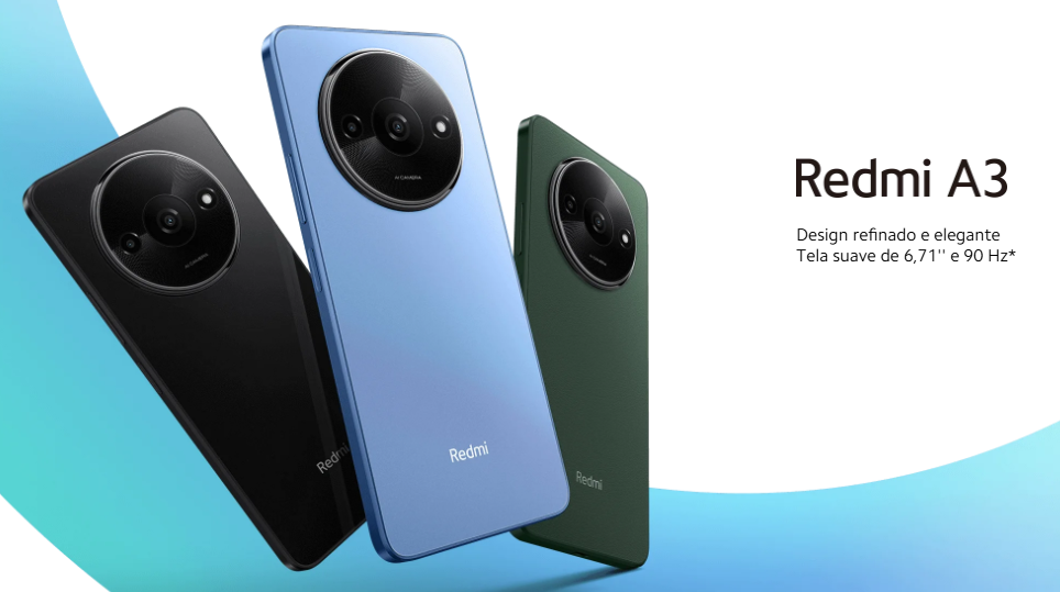Xiaomi Redmi A3 4GB 128GB Versão Global - rs eletronicos sorocaba